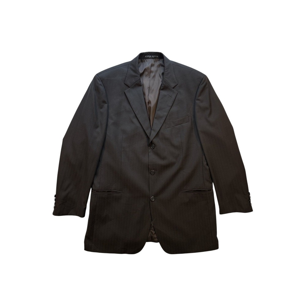 Hugo Boss Men's 44L Brown Pinstripe Wool Blazer‎ Sport Coat USA Einstein Sigma